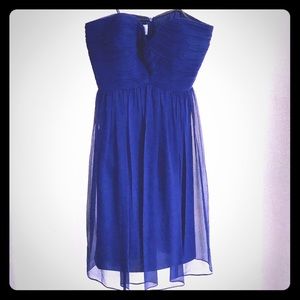 Donna Morgan Chiffon Navy Dress